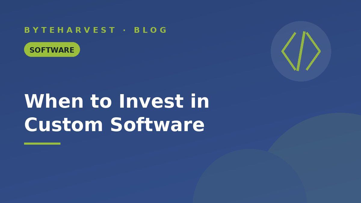 When Should a UAE Startup Invest in Custom Software