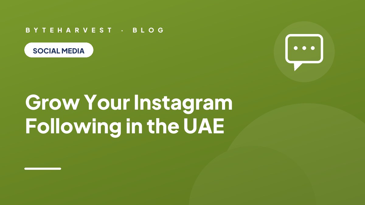 Grow Your Instagram Following in the UAE