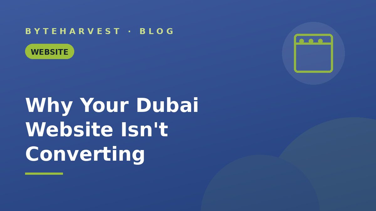 Why your Dubai business website isn't converting