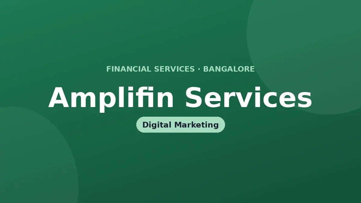 Amplifin Services — digital marketing project by ByteHarvest