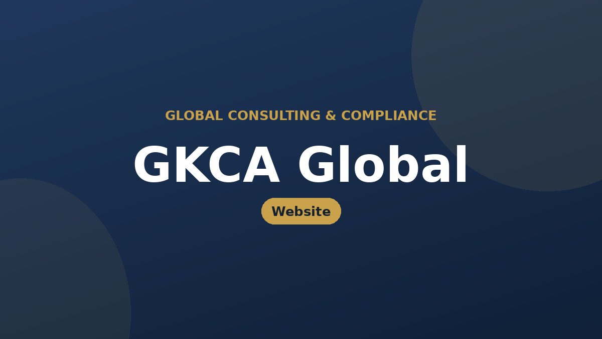 GKCA Global — corporate website project by ByteHarvest