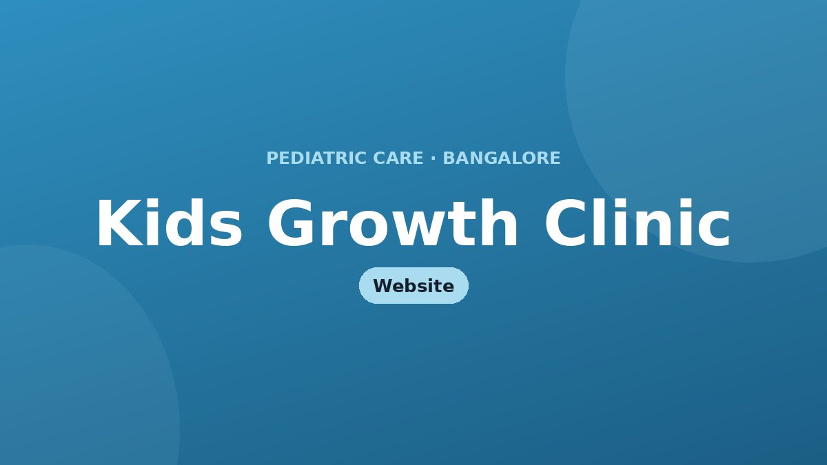 Kids Growth Clinic — website development by ByteHarvest